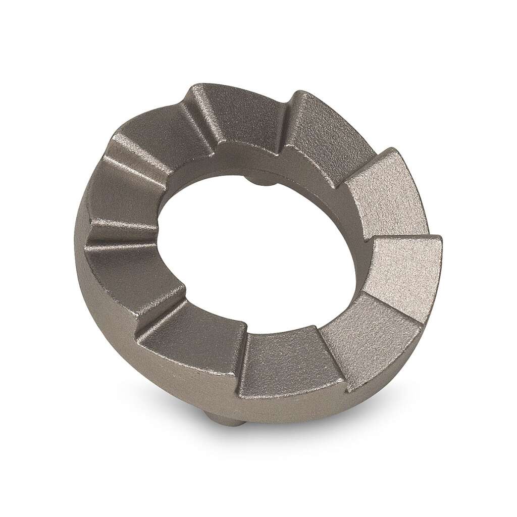 Carbonitrided alloy steel slip-clutch ring for cotton pickers