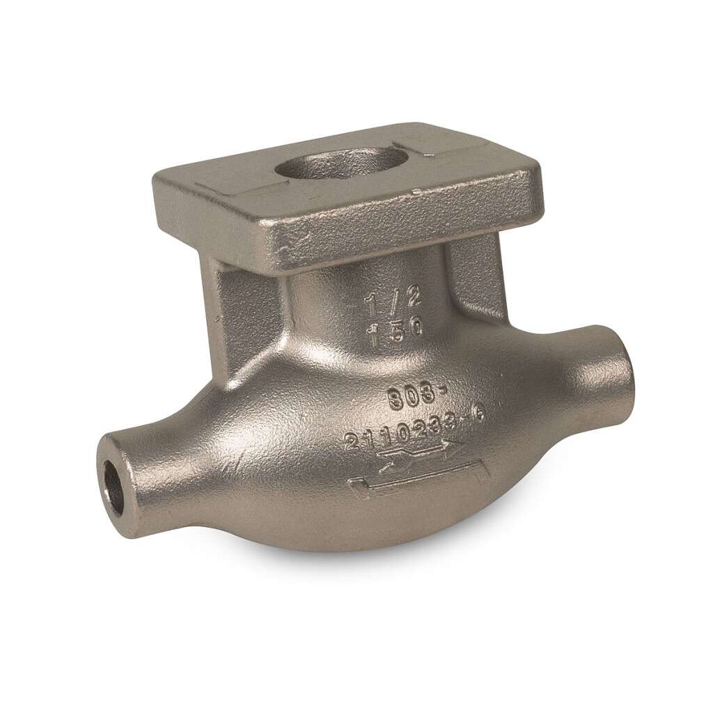 Stainless steel naval steam handling valve