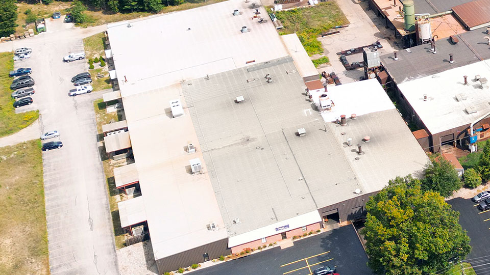 Aerial view of Eagle Precision Facility